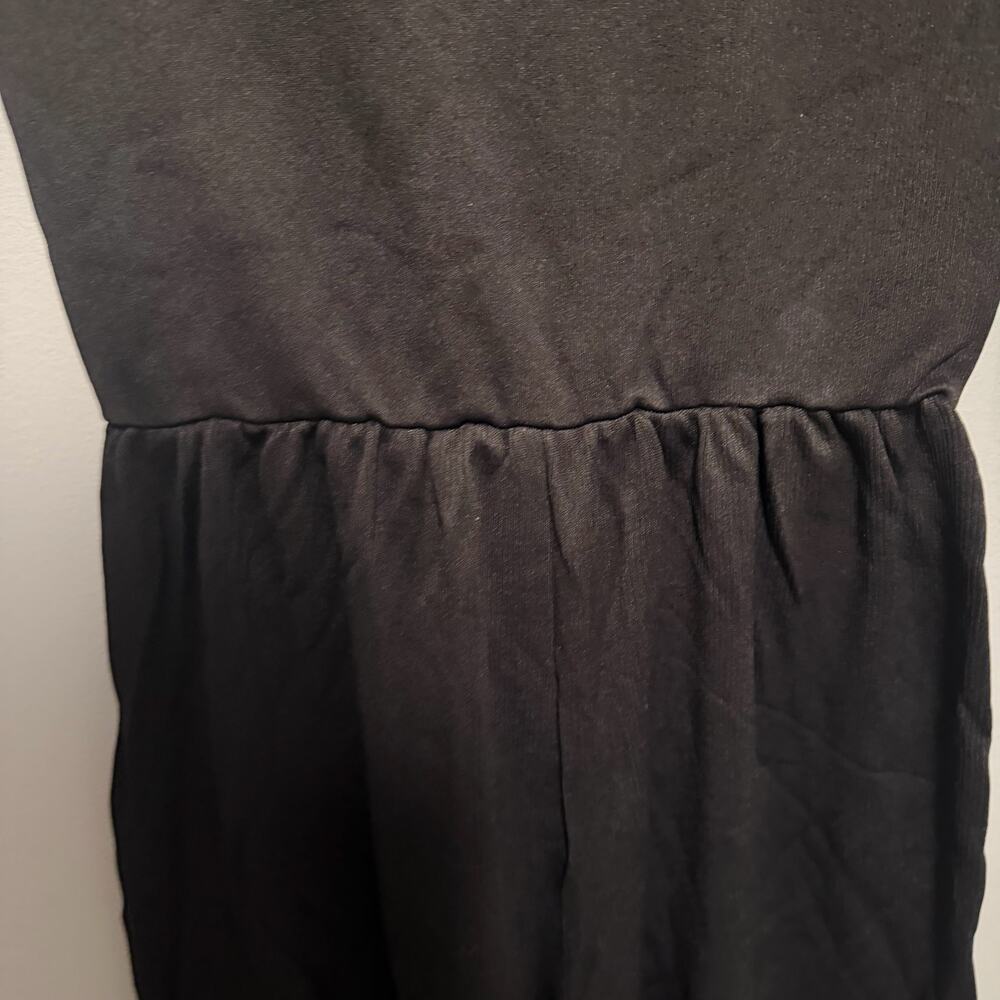 OQQ Black Square Neck Long Sleeve Wide Leg Jumpsuit Small - Picture 5 of 6